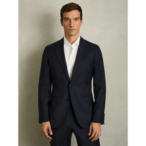 REISS HATCH Wool Blend Single Breasted Textured Blazer